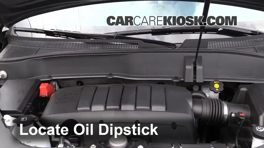 2013 GMC Acadia SLT 3.6L V6 Oil Check Oil Level
